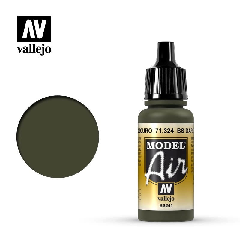 Vallejo AV71324 Model Air BS Dark Green 17 ml