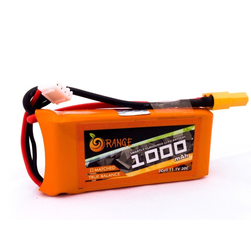11.1 V 1000mAh Orange Lithium Polymer Battery Pack
