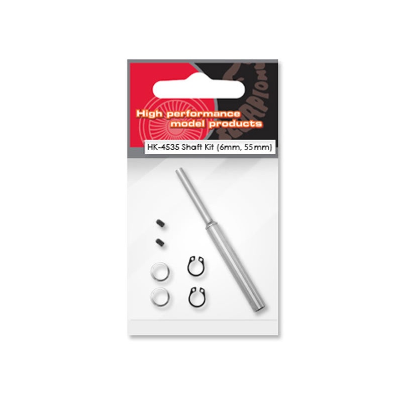 HK-4535 Shaft Kit XL (6mm 55mm) : HK_4535_6_55_shaft