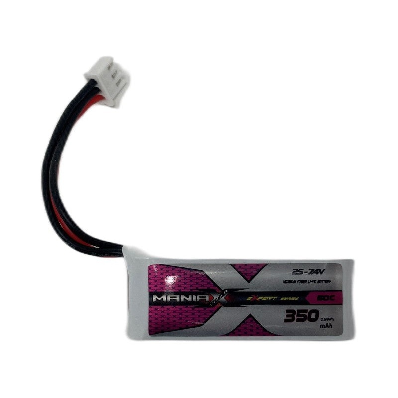 ManiaX 7.4V 350mah 50C Lipo (OMP M1) : MX350-2S-50