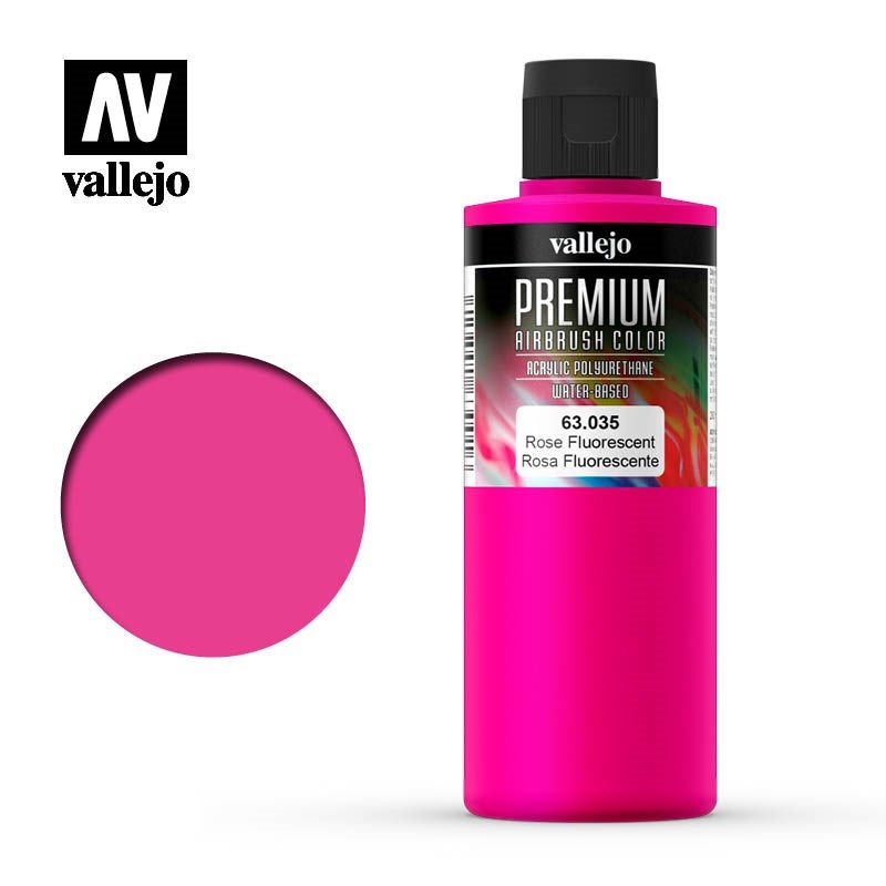 Vallejo AV63035 Premium Colour Fluorescent Rose 200ml