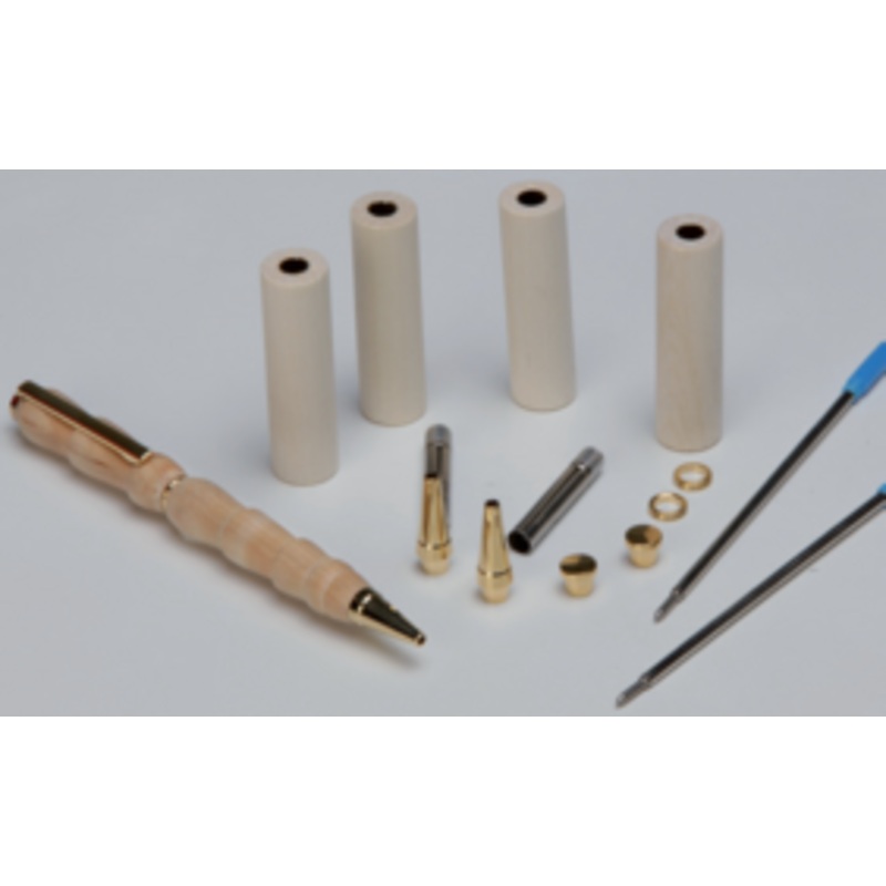 Wooden pens blank - refill set 15 pcs.