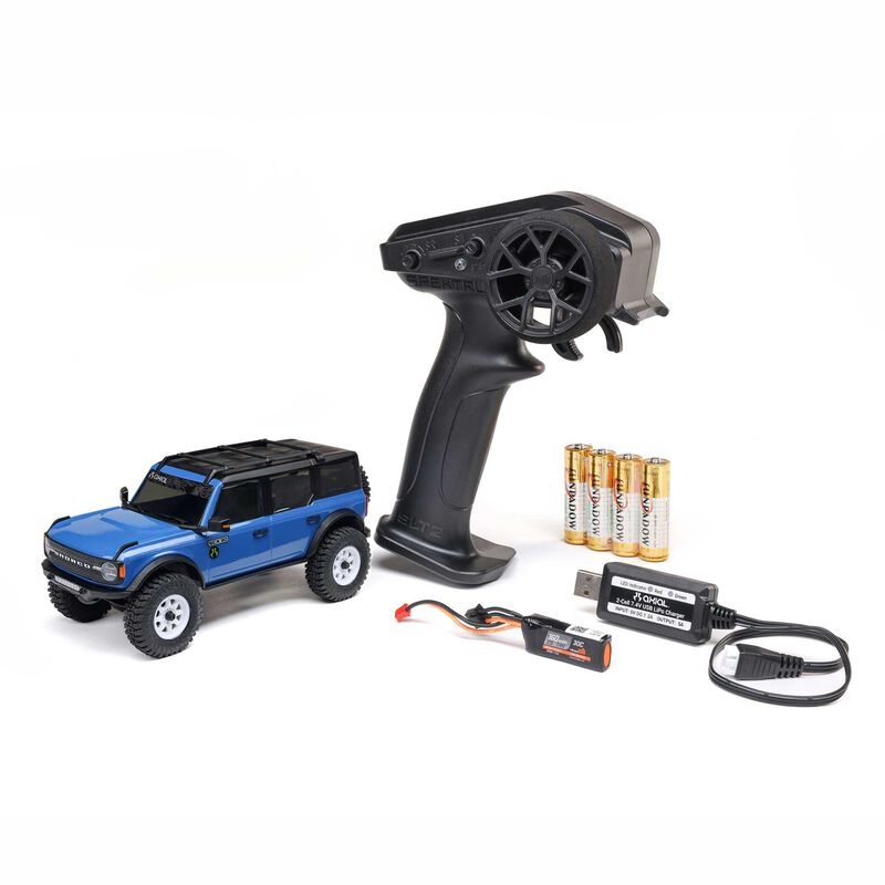 Axial AXI2048T1 1/30 SCX30 Ford Bronco 4x4 Ready to Run Brushed Rock Crawler