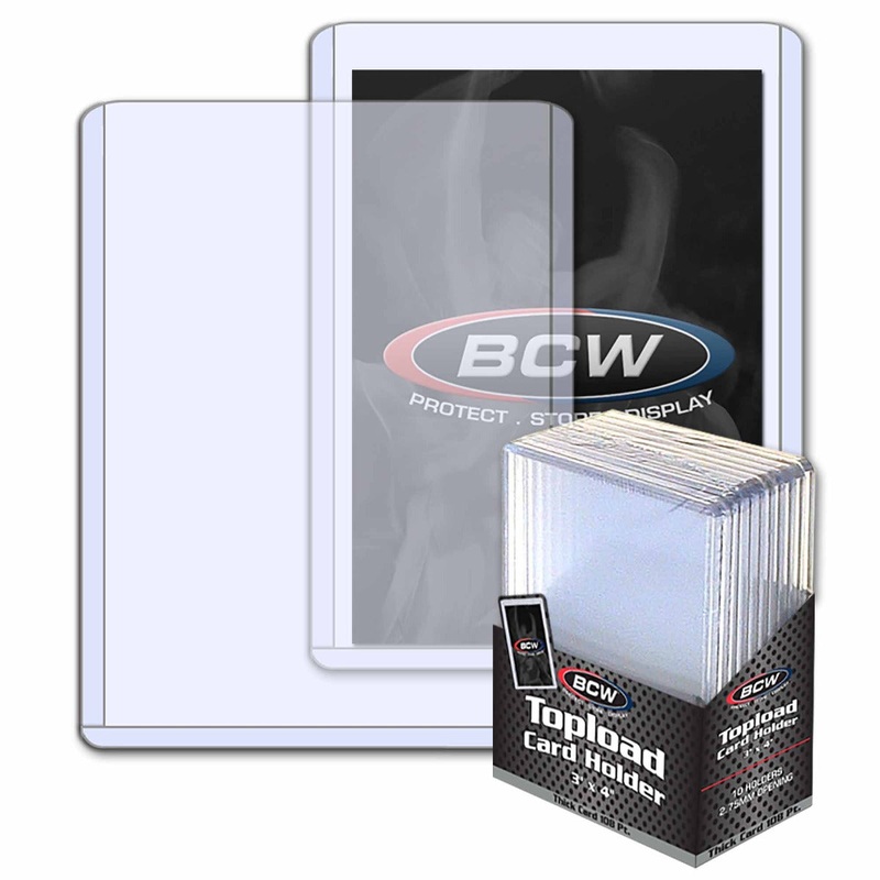 BCW / Monster 1-TLCH-TH-2.75MM Topload Holder 3 X 4 X 2.75 (108pt) 10pc