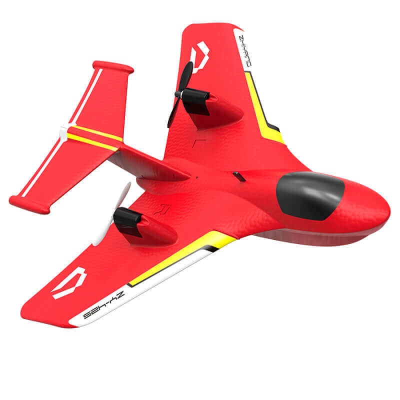 ZY-425 RC Aircraft: Durable All-Terrain Water, Land, Air Plane with LED Lights Blue