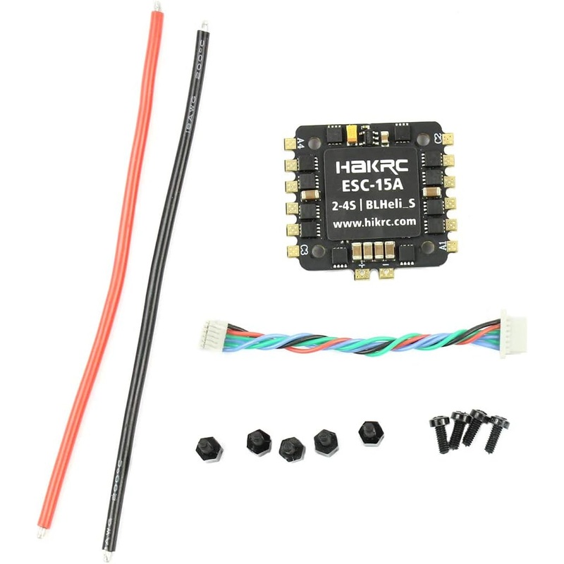15A/20A/30A/35A/40A Blheli_S BB2 2-4S Dshot 4 in 1 ESC Speed Controller for 130 180 210 250 DIY FPV Racing Drone Multcopter Outdoor (15A 2-4S) 15a 2-4s
