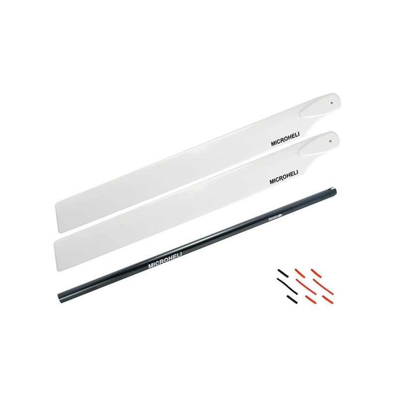 Aluminium Tail Boom W/250mm Main Blade Extension Combo (Black) - Blade 230S/V2/Smart : MH-230S-TMCB