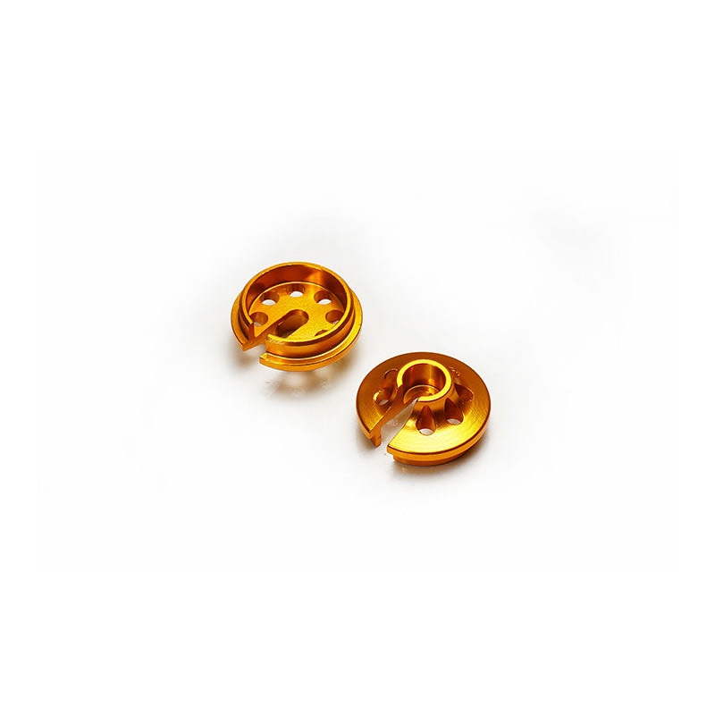 Koswork KOS04846GD Short 9.2mm Alum Shock Spring Retainer/Cup for 12mm Shock Gold (2)