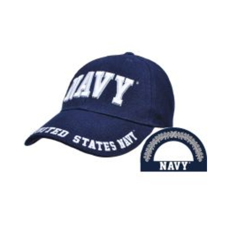 Navy Letters Cap-Nvy/Wht