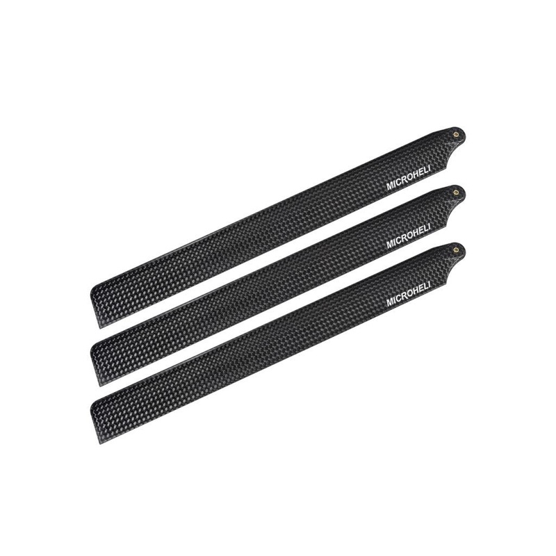 Carbon Fibre Main Blades 205mm (For MH Triple Blades Series Blade 235 CP) : MH-235C003TC