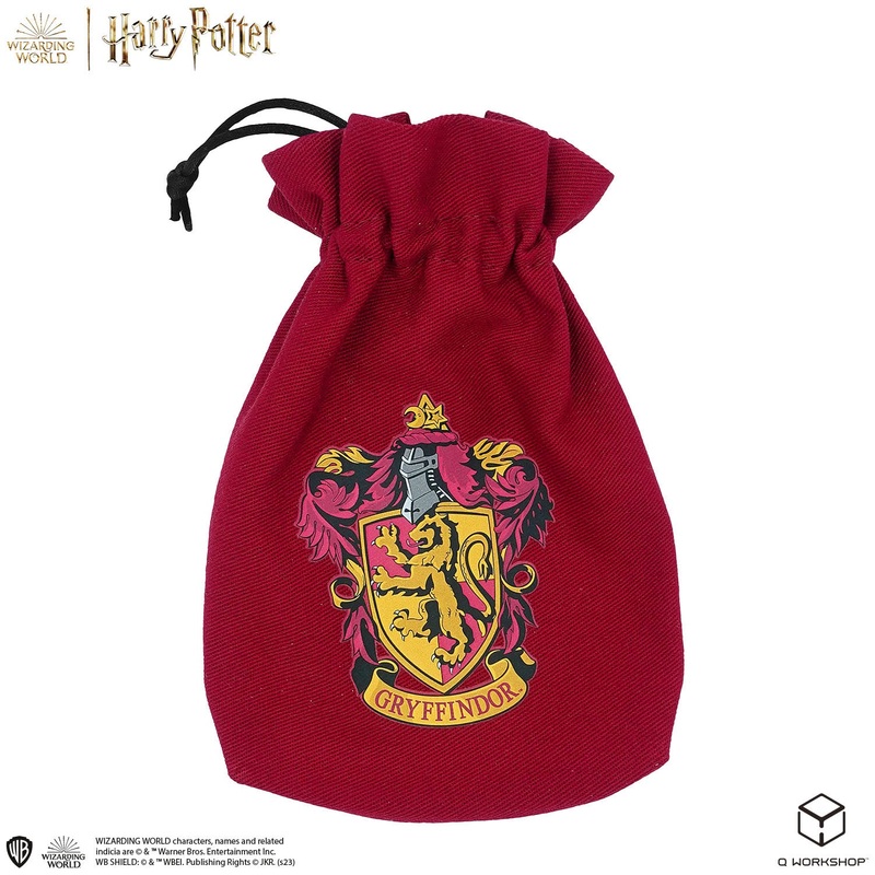 Q Workshop 190142/2023/4/A/D6B Harry Potter. Hufflepuff Dice & Pouch