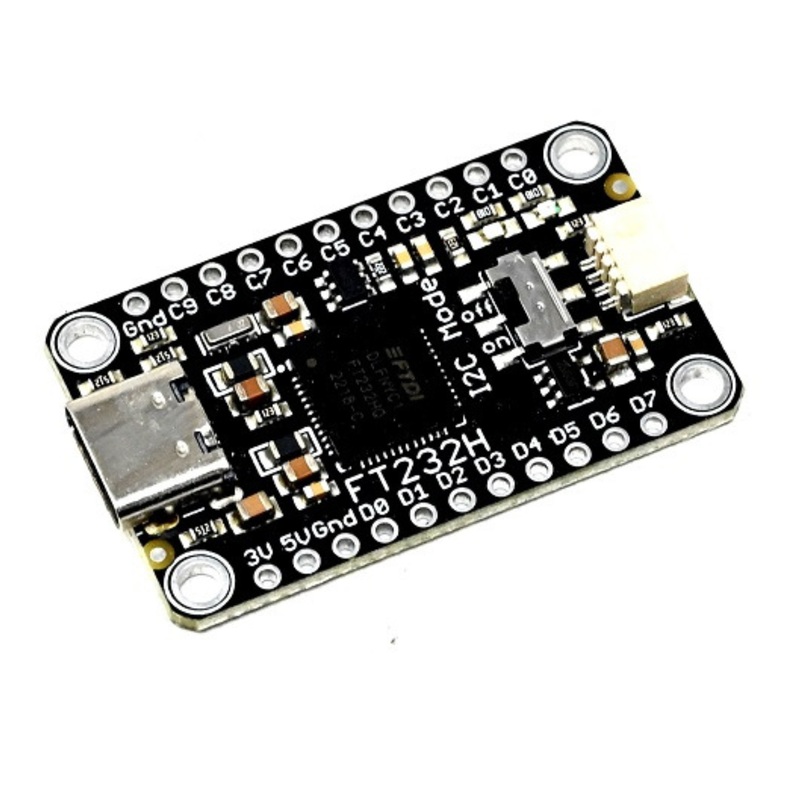 SmartElex FT232H Breakout Board Converts USB to GPIO, SPI, I2C, UART & JTAG