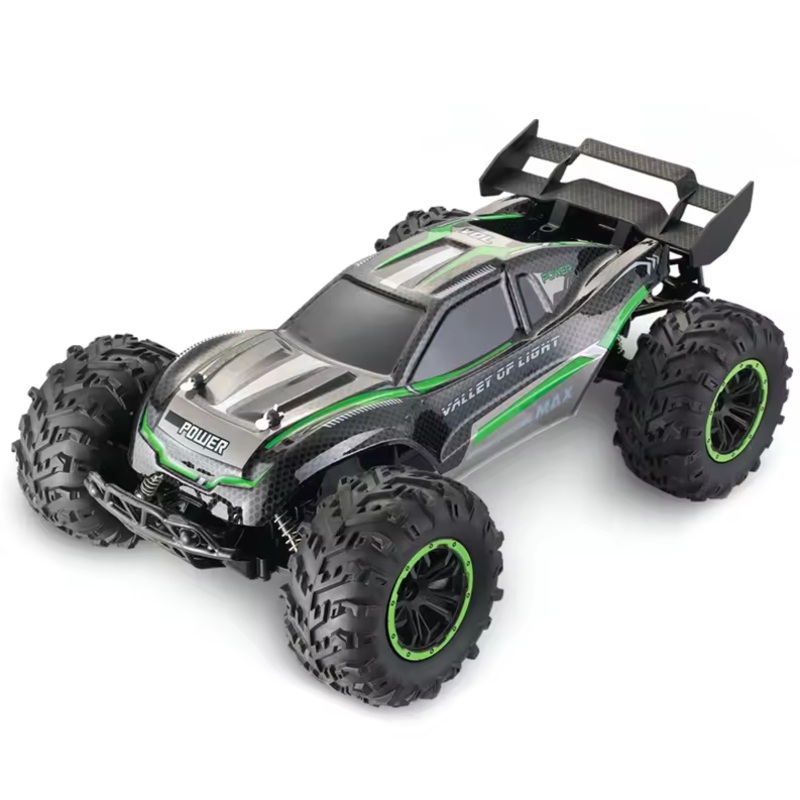 1/10 RC Car - Ready to Run -With Lights - Controller - 2.4GHz Green