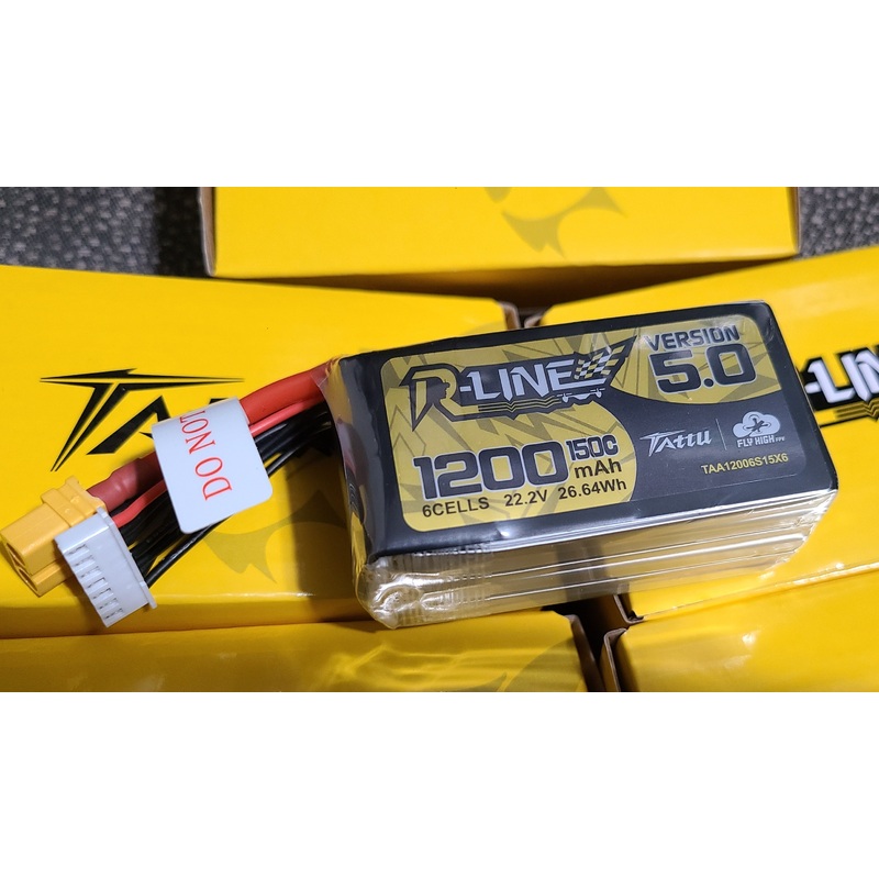 Tattu 6S 1200mAh R-Line 5 by FlyHighFPV