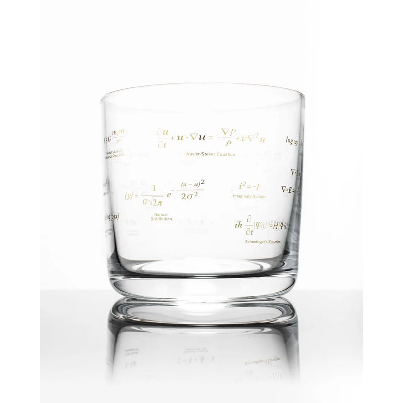 Equations Changed Whiskey Glass - GOLD