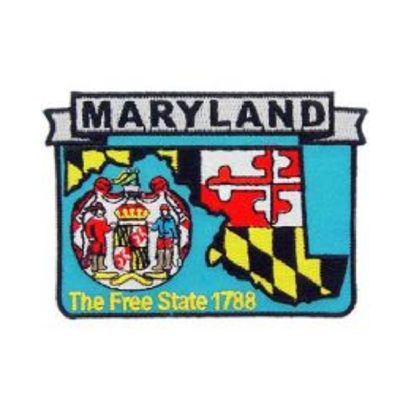 Maryland State Map Patch
