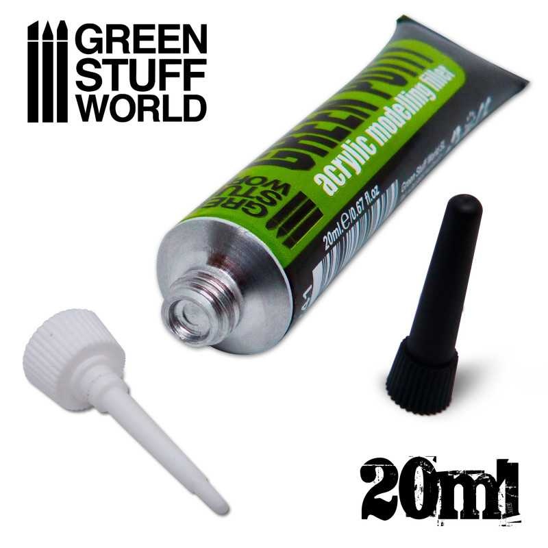 Green Stuff World 2241 Pasta acrilica GREEN PUTTY / Acrylic GREEN PUTTY 20ml