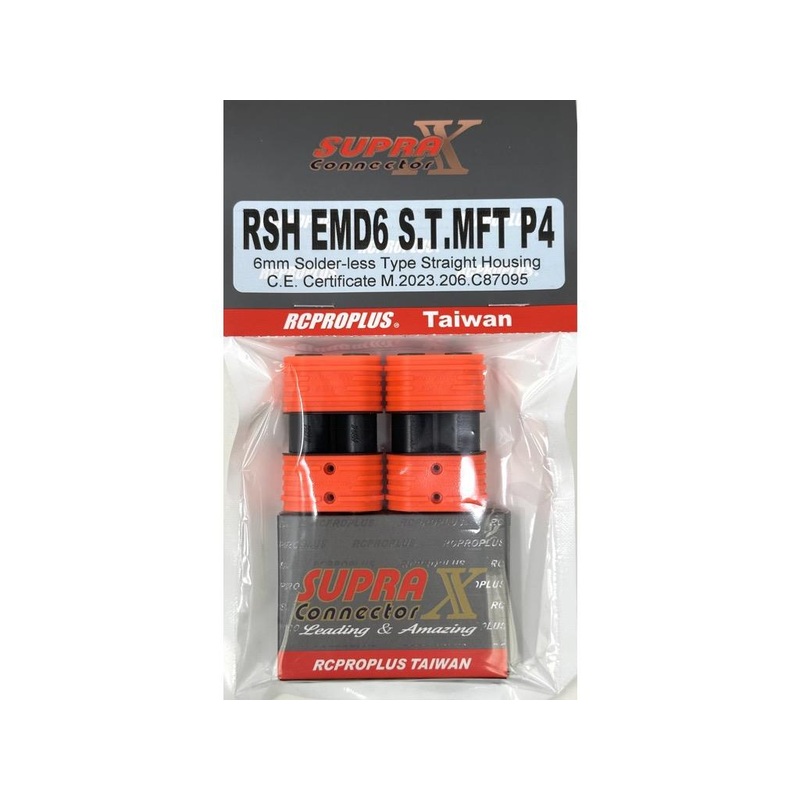 RCPROPLUS D6HV2 Straight Connector Solderless : RSHEMD6STMFTP4