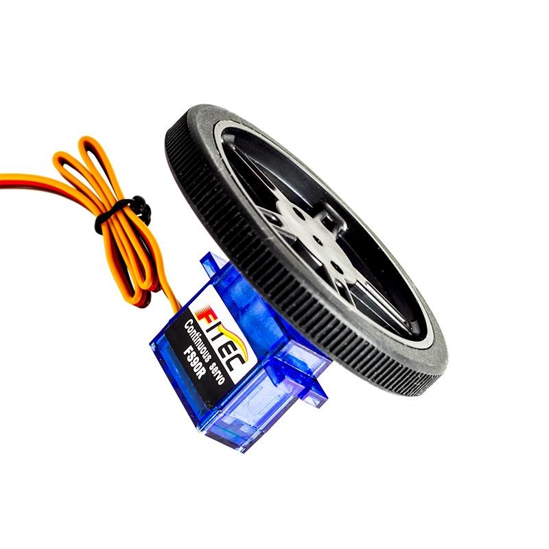 Wheel for FS90R (360 degree servo motor) 60mm x 8mm