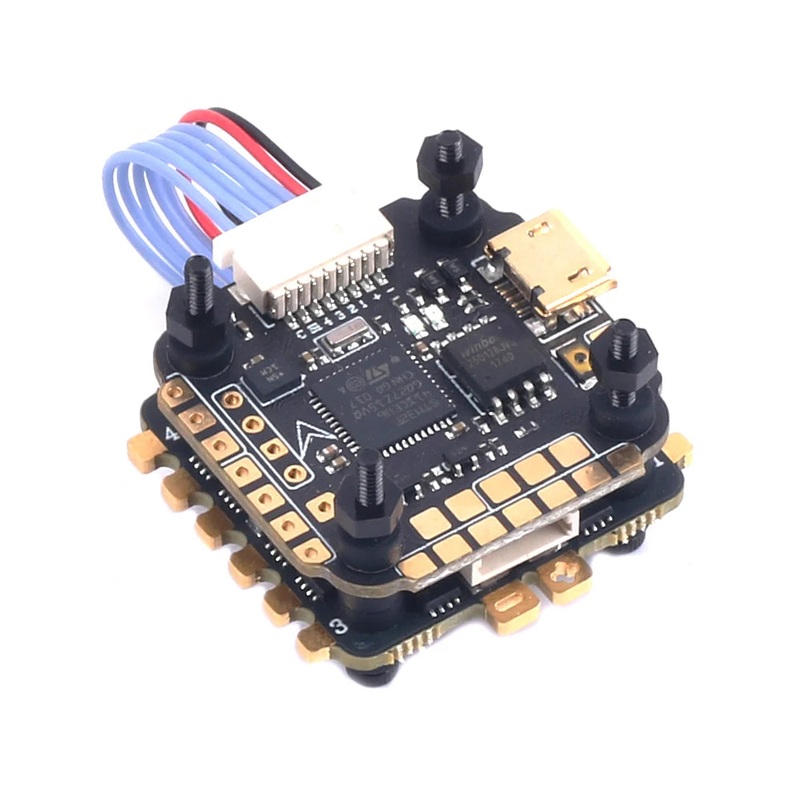 20x20mm Skystars F411 Mini HD Flight Controller and Ko40 40A 3-6S ESC Stack for Betaflight RC Drone FPV Racing F4 and KO25