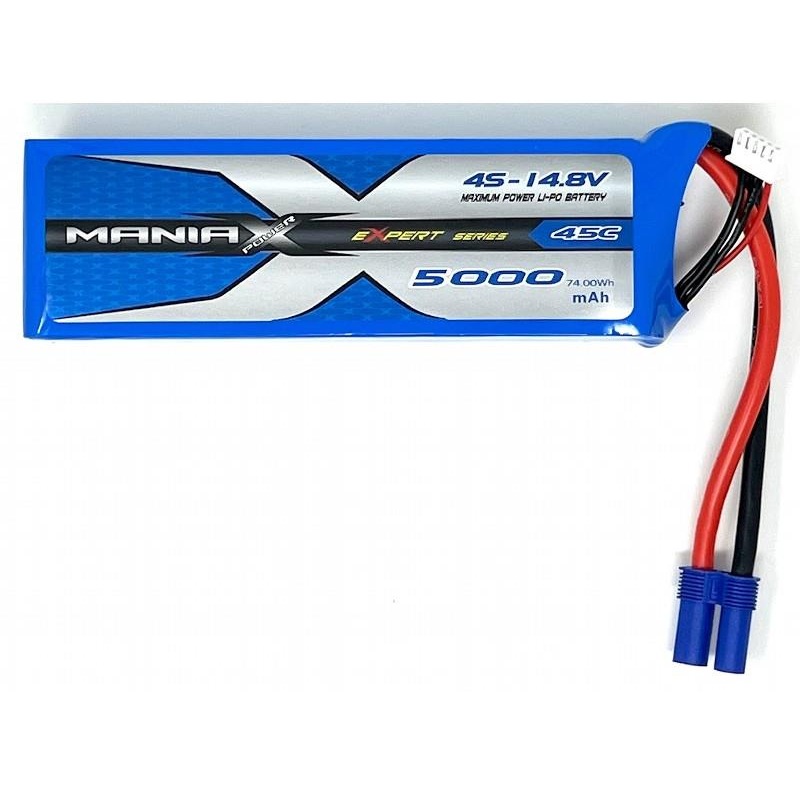 ManiaX 14.8V 5000mah 45C Lipo : MX5000-4S-45