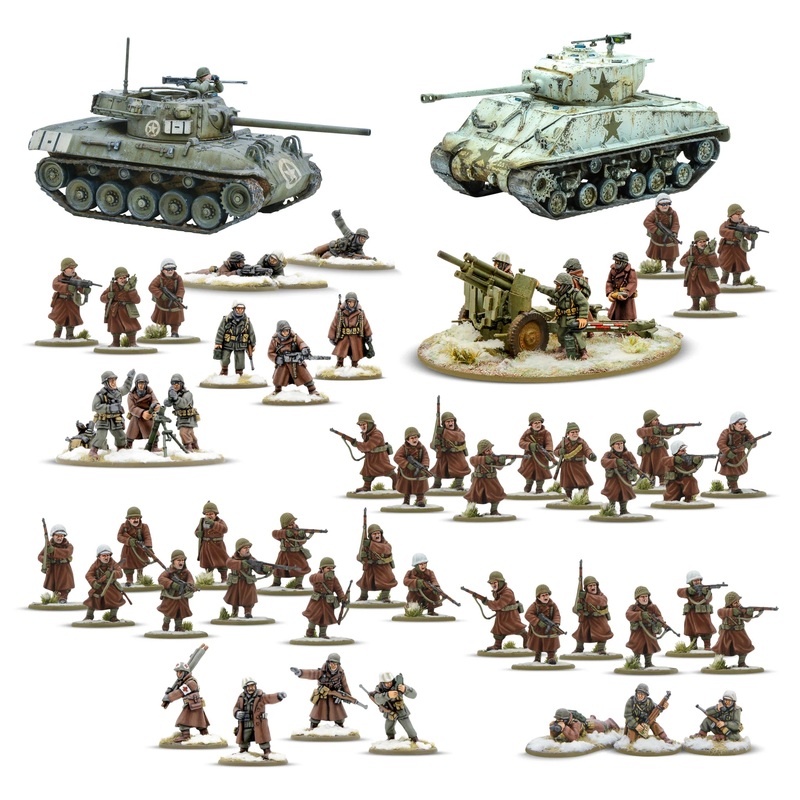Bolt Action 402613003 1/56 US Army (Winter) Starter Army