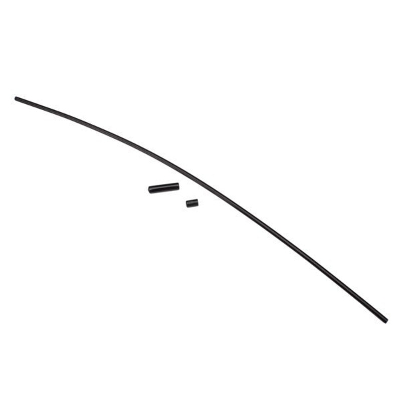 Traxxas 1726A - Antenna tube black (1)/ vinyl antenna cap (1)/ wire retainer (1)