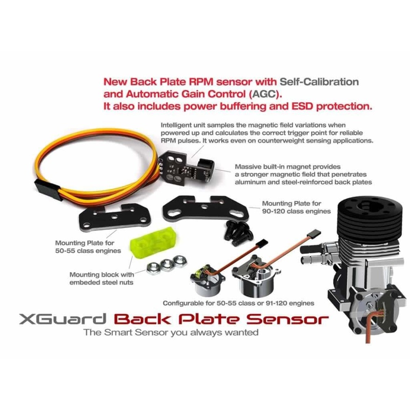 XGuard Self Calibrating V2 Back Plate RPM Sensor with AGC : AAVXG0262-V2