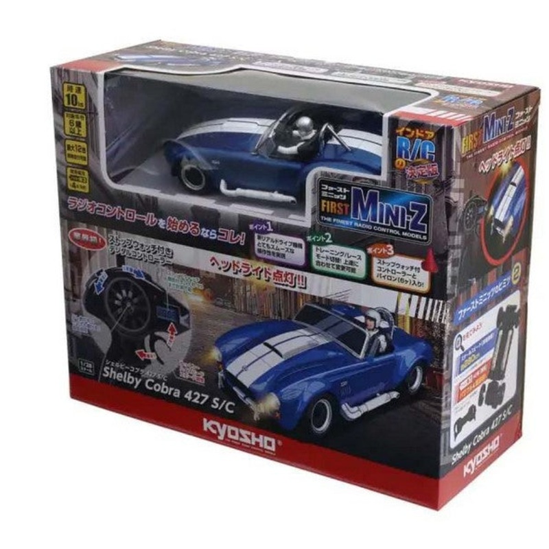 Kyosho First Mini-Z 1:28 Shelby Cobra 427 S/C 1960 Blue - Ready to Go