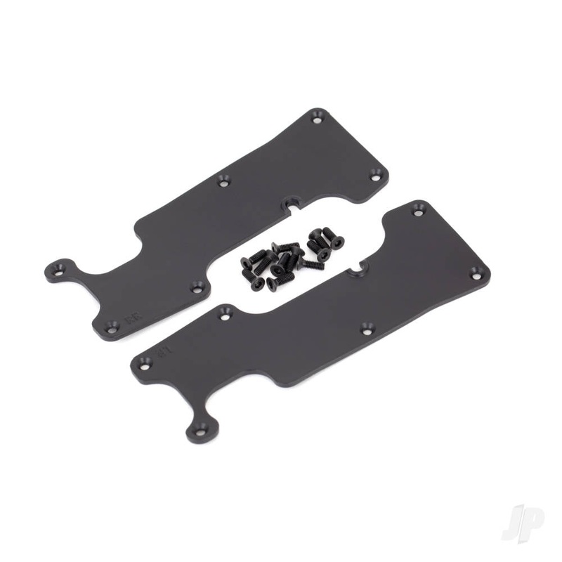 Suspension arm covers black rear (left and right) / 2.5x8 CCS (12)