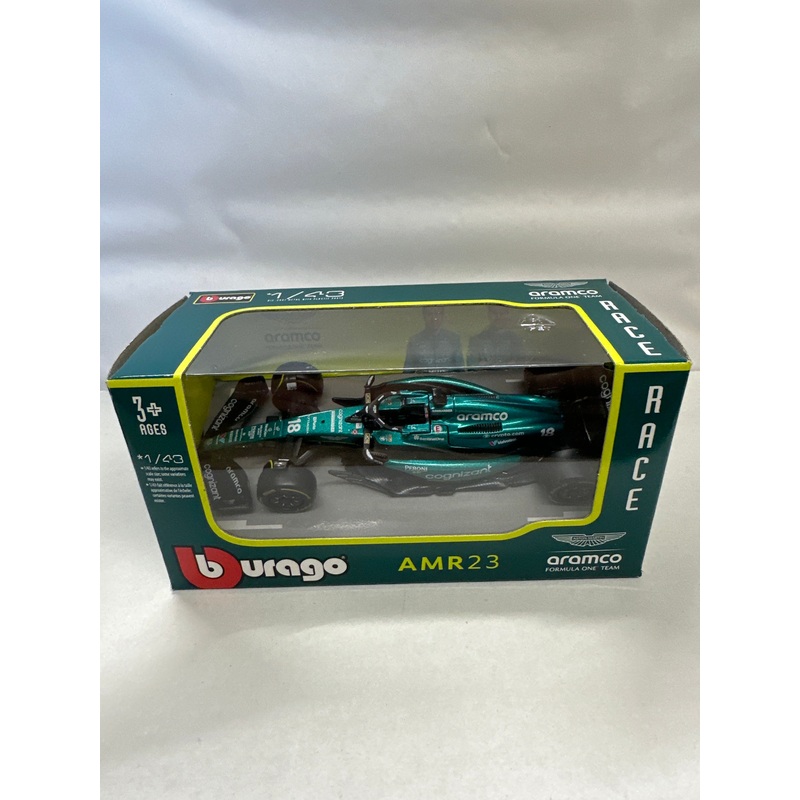 Bburago 1/43 AMR23 18 Lance Stroll 2024 B18-60039LS