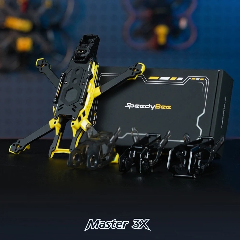 SpeedyBee Master3X Modular X-Frame 3-3.6 Inch FPV Drone Frame O4P (Aluminum Head)