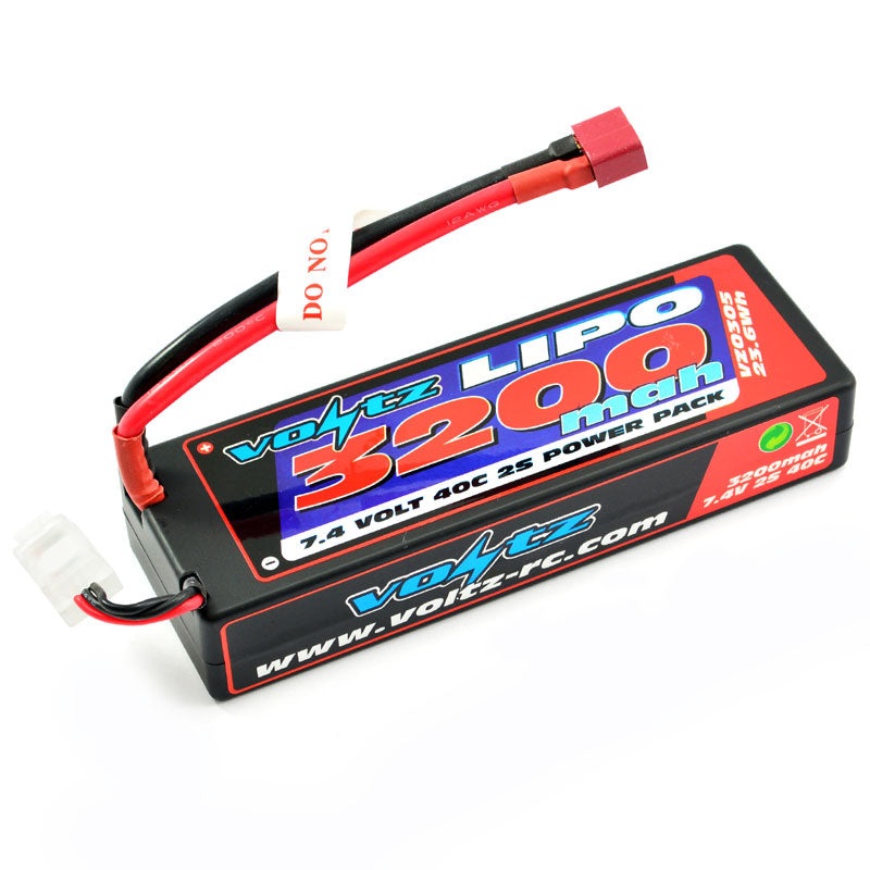 VOLTZ 3200mah HARD CASE 7.4V 30C LIPO STICK PACK - SECOND HAND
