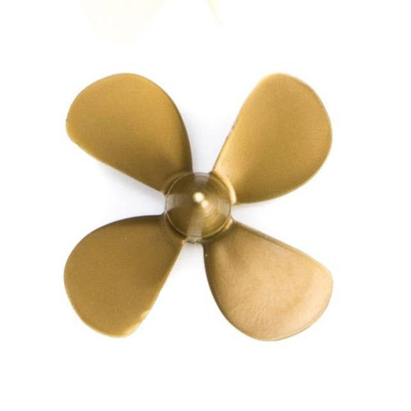 Brass Propeller (Classic) 4 Blade 45mm M4 LH