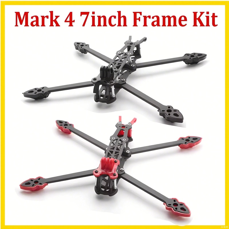Mark4 FPV Drone Frame - 5/7/8/10 Inch Racing Freestyle Quadcopter Kit Mark4 7inch black