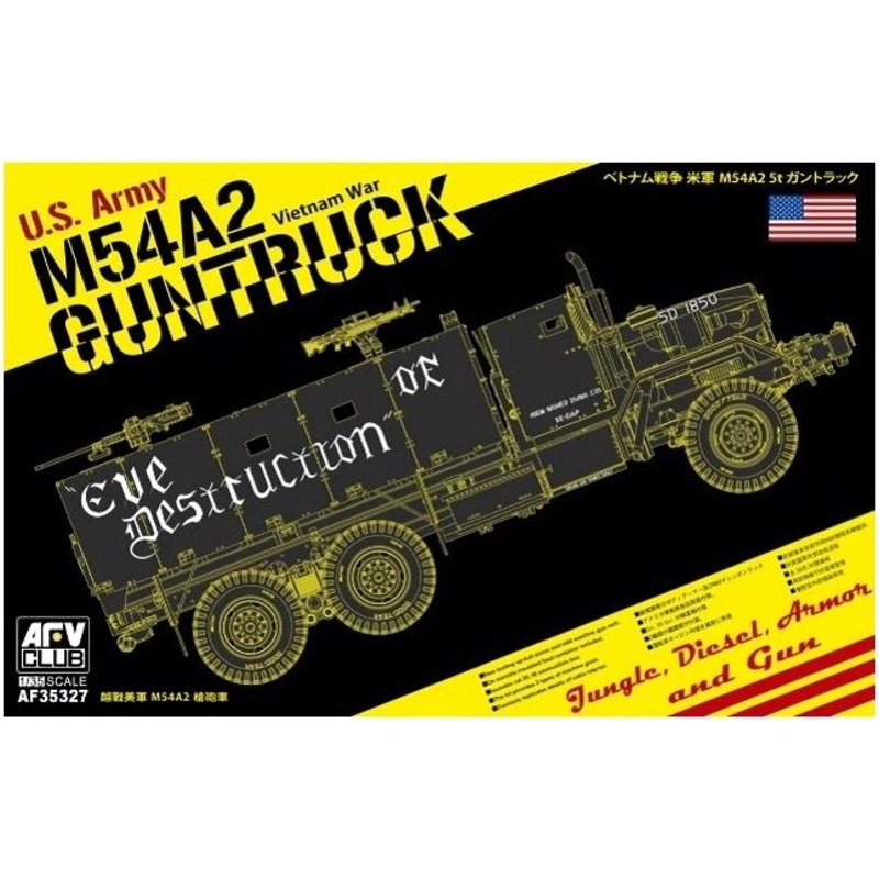 AFV Club 35327 1/35 U.S. Army M54A2 5-ton Gun truck "Eve of Destruction"