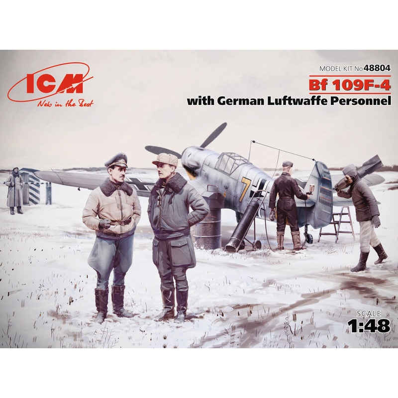 ICM 48804 1/48 Bf 109F-4 with German Luftwaffe Personnel