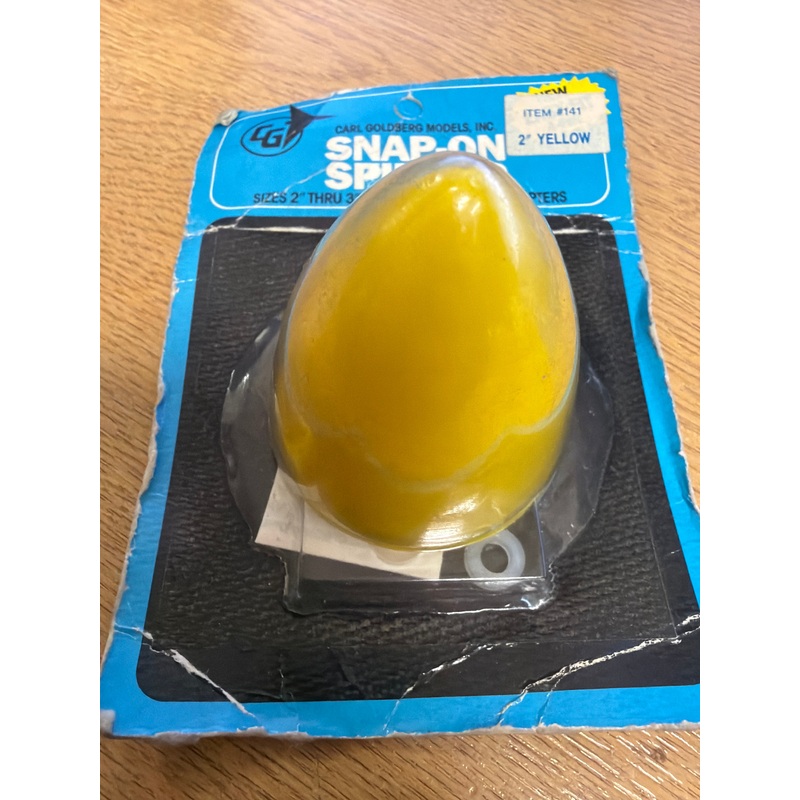 Carl Goldburg 2 Inch (50.8mm) 2-Blade Spinner Yellow