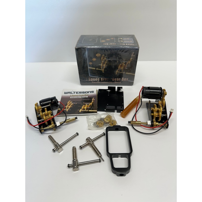 Waltersons Henglong Tank 3 Speed Short Shaft Brass Geared Gear Box x 2 WT-0603D Matorro Sturmtiger & Tiger 1