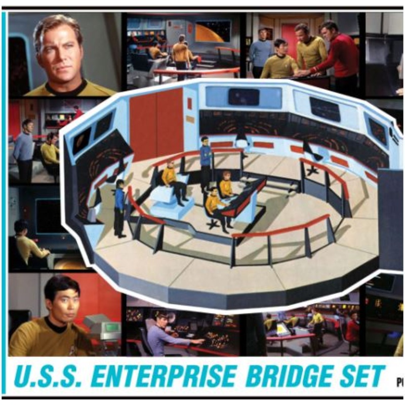 AMT 1270M 1/32 STAR TREK U.S.S. ENTERPRISE BRIDGE SCALE MODEL KIT