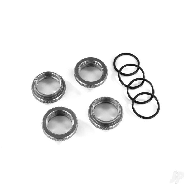Spring retainer (adjuster) gray-anodised aluminium GT-Maxx shocks (4) (assembled with o-ring