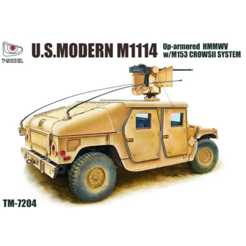 T-Model 7204 1/72 M1114 Up-Armored HMMWV w/M153 Crows II System