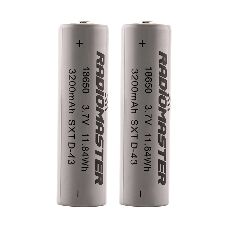 18650 3200mAh 3.7V Battery (2pcs) for TX16S / Boxer / TX12/ Pocket / MT12 Radios