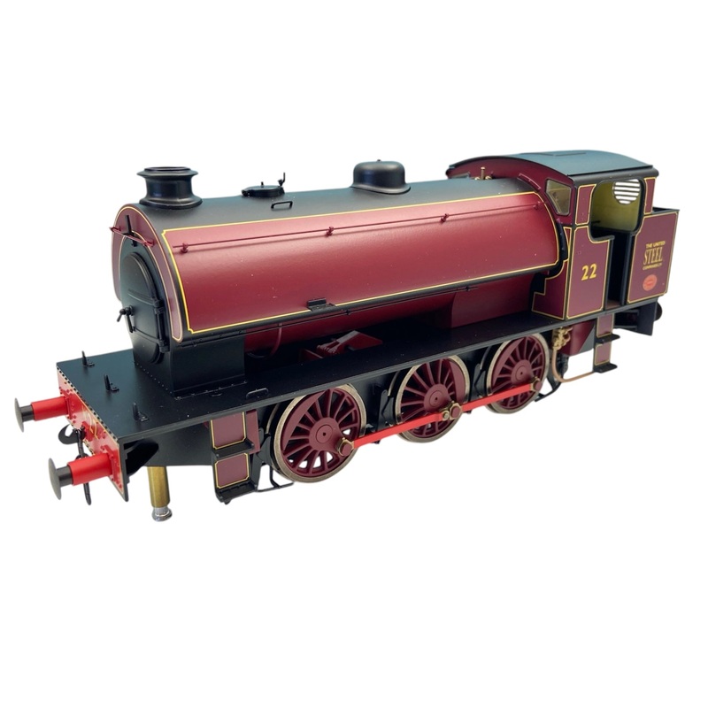 7S-094-008S Dapol J94/Austerity United Steel Lined Red No 22 DCC & Snd Fitted