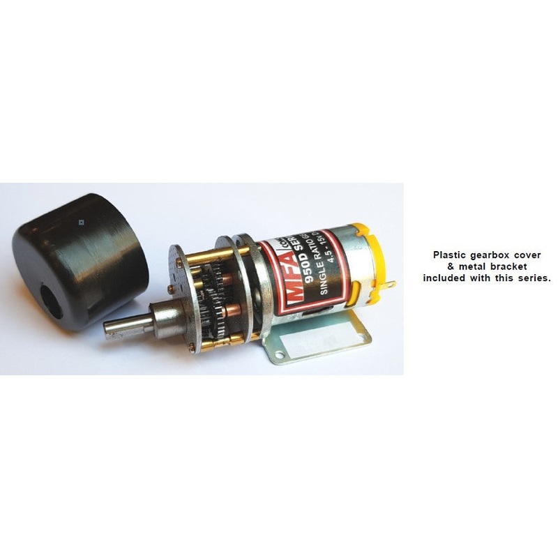 MFA 950D61 Single Ratio 6:1 Gearbox 385 with RE385 motor