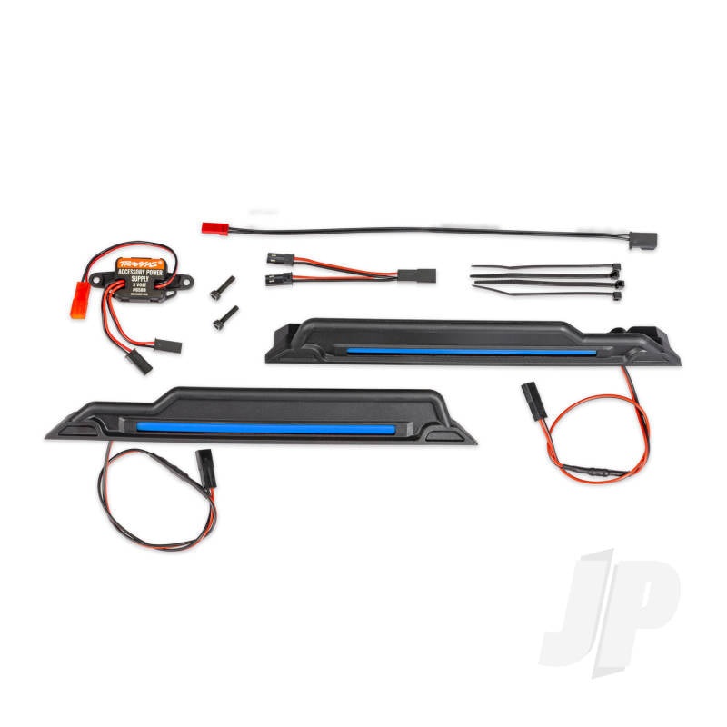 Traxxas LED light kit blue complete (underbody) (includes 3-volt accessory power supply power harnesses & mounting hardware)