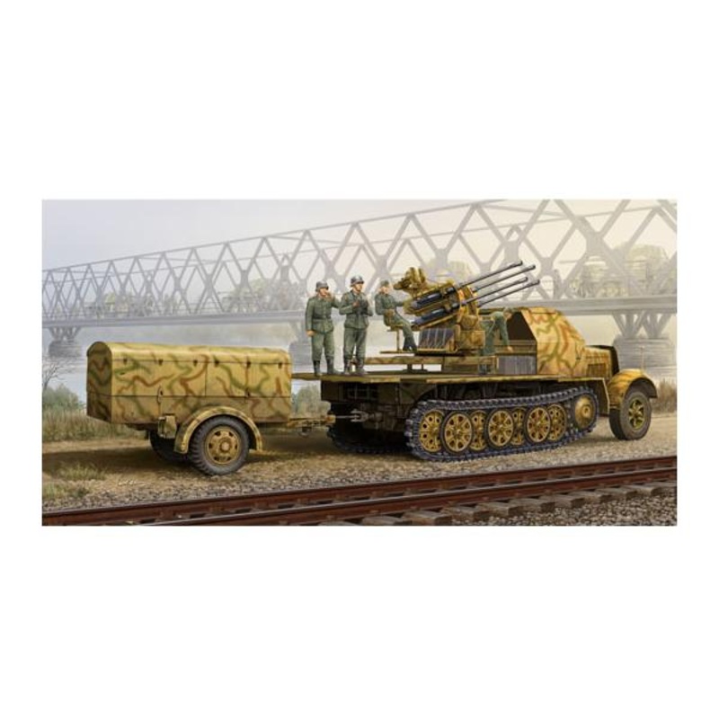 Trumpeter 01524 1/35 2 cm Flakvierling 38 auf Sd.Kfz.7/1 late
