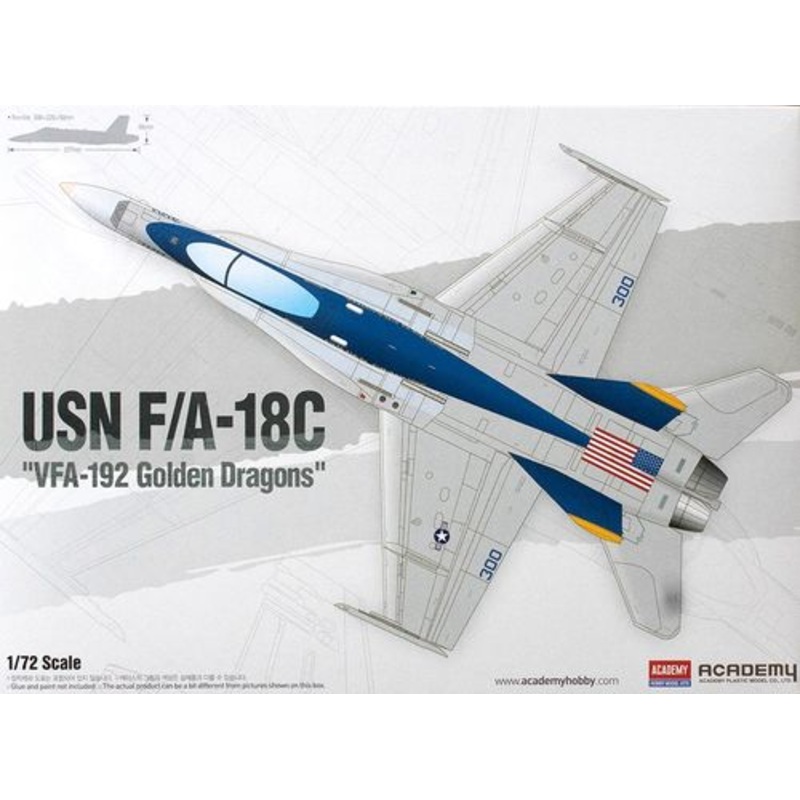 Academy 12564 1/72 USN F/A-18C VFA-192 "Golden Dragons"