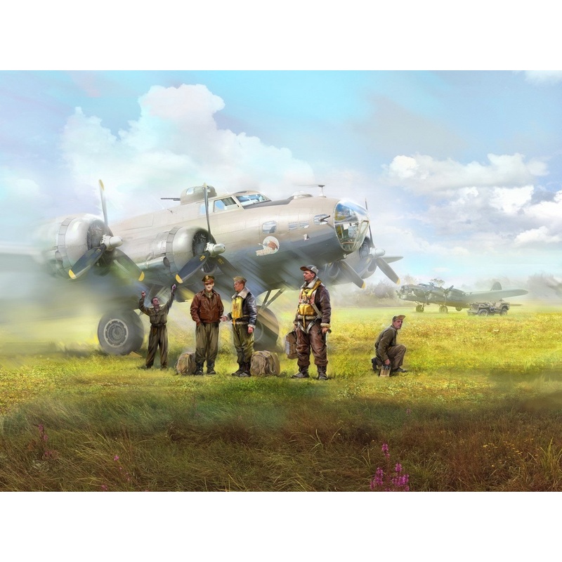 USAAF Bomber Pilots & Ground Personnel (1944-1945) 5 Figures