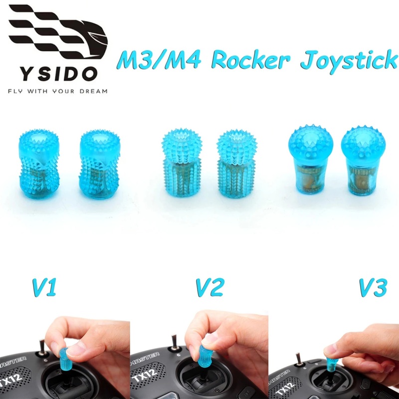YSIDO M3/M4 Gimbal Stick Ends - Futaba RadioMaster DJI FPV Joystick Caps V1 M3 Rocker